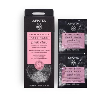 APIVITA EXPRESS BEAUTY MASKA ROZA GLINA 2x8ml