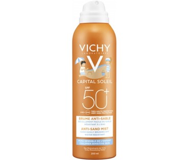 VICHY CAPITAL SOLEIL DJEČIJI SPREJ PROTIV PRILJEPLJIVANJA PIJESKA NA KOŽU SPF 50 200 ML