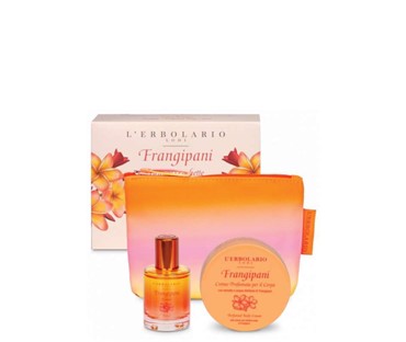 L'ERBOLARIO FRANGIPANI MAGIC LIGHT SET Kupka, 75 ml + Svjetlucajuća krema za tijelo, 75 ml