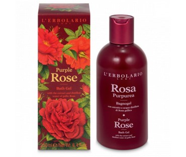 L’ERBOLARIO Pjenušava kupka Purple Rose 250ml