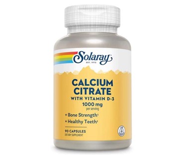 SOLARAY KALCIJ CITRAT 1000 MG + VITAMIN D3