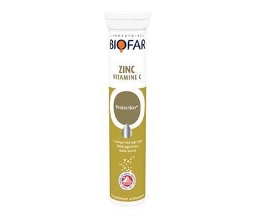 BIOFAR ZINC+VITAMIN C ŠUMEĆE TABLETE 20 šumećih tableta