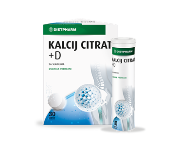 DIETPHARM KALCIJ CITRAT +D ŠUMEĆE TABLETE A30