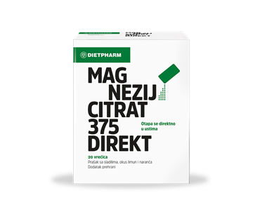 DIETPHARM MAGNEZIJ CITRAT 375 DIREKT PRAŠAK A20