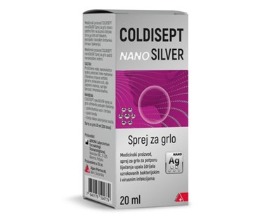 COLDISEPT NANOSILVER SPREJ ZA GRLO 20ML