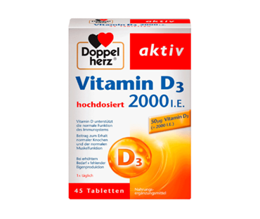 DOPPELHERZ AKTIV VITAMIN D3 2000IU KAPSULE