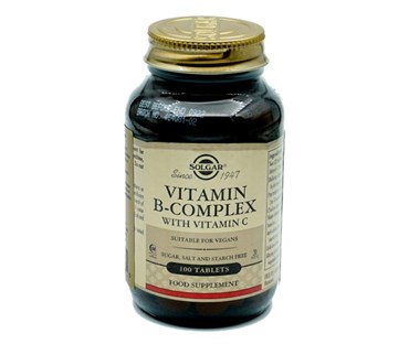 SOLGAR B-COMPLEX + VITAMIN C TBL A100