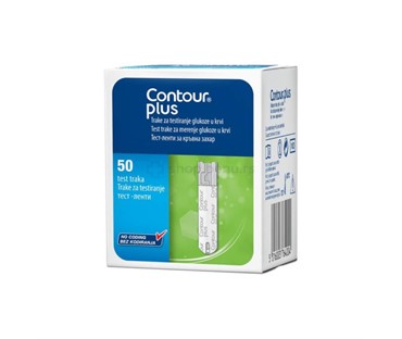 CONTOUR Plus a50 trake za mjernje šećera u krvi