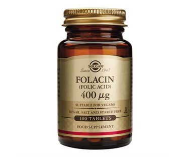 SOLGAR FOLNA KISELINA 400 MCG A100