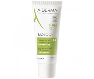 A-Derma Biology dermatološka bogata hidracijska krema, 40ml