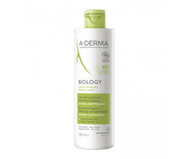 A-DERMA Biology Dermatološki losion za čišćenje šminke 400ml